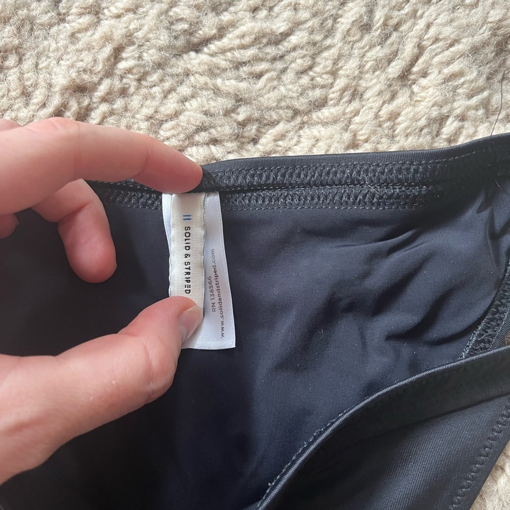 Solid & Striped Classic Black Bikini - image 3